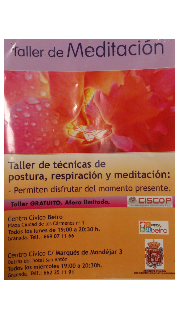 ©Ayto.Granada: Enredate: Taller de meditacion